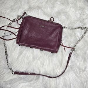 Rebecca Minkoff Burgundy Leather Crossbody Bag